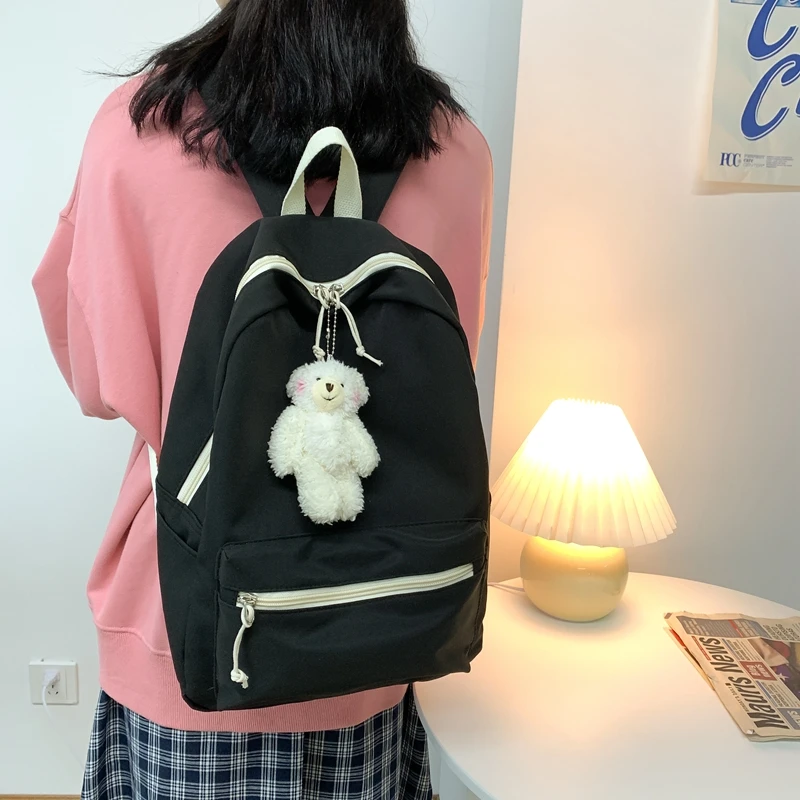 Large Capacity Simple Double Shoulder Bag Female Secondary School Students Junior High School Students Mori Department Japanese