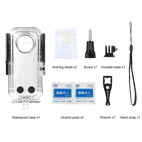 PULUZ для Insta360 X3 30 м подводный водонепроницаемый чехол для дайвинга чехол для Insta360 X3 аксессуары для панорамной камеры