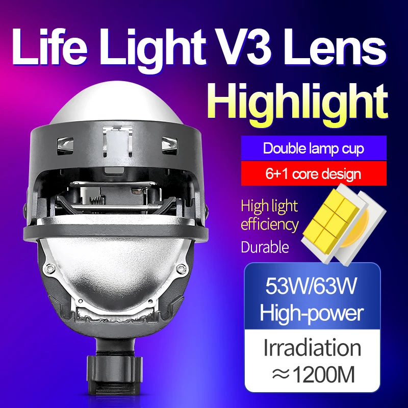 Bi светодиодный Проекционные линзы для мотоцикла 2 5 дюйма 3-дюймовая фара Hella 3R G5