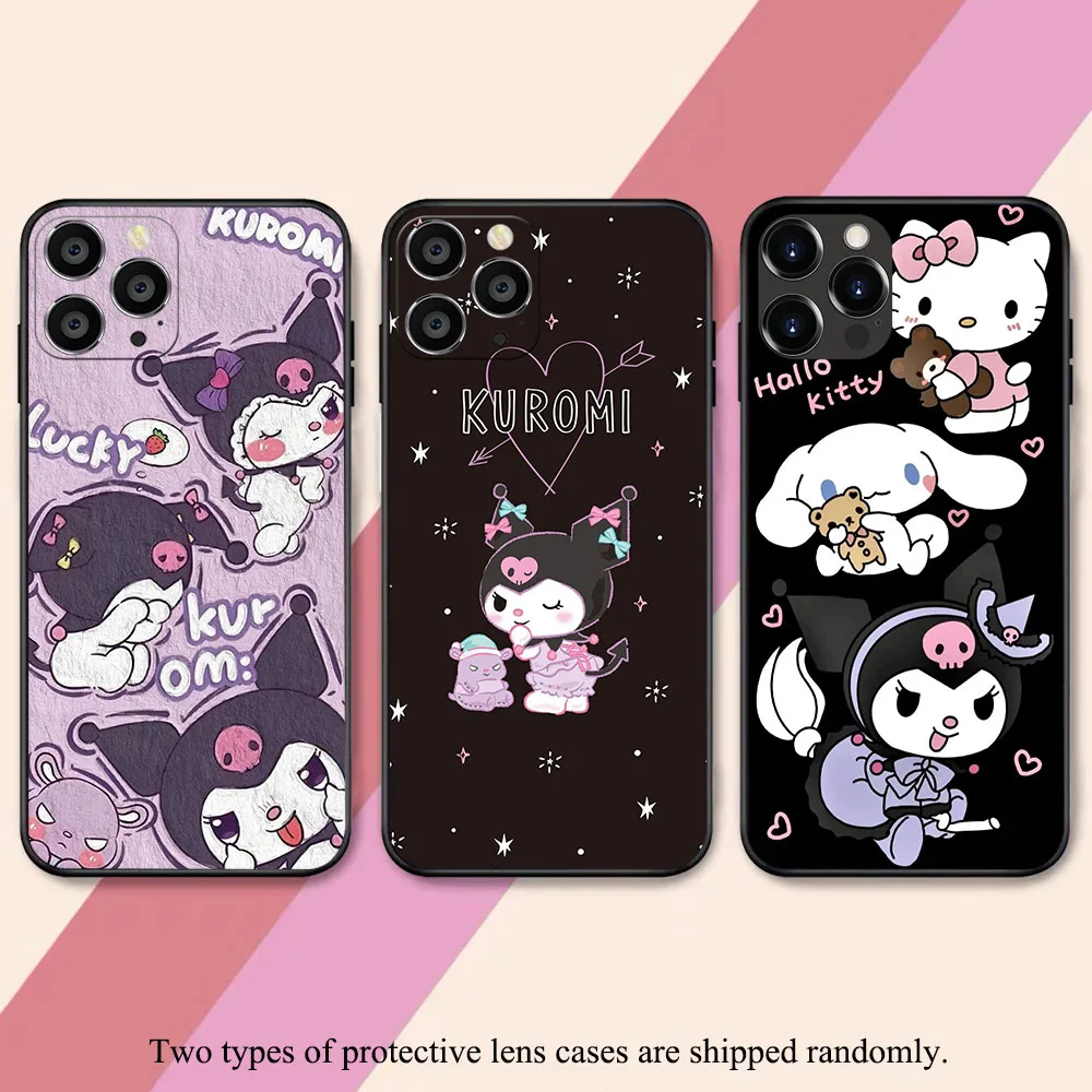 AK-12 Cute Kuromi Soft чехол для VIVO Y3 Y3S Y15 Y17 Y19 Y5S Y20 Y81I V15 V20 V20i SE Y70 Y11 Y12 Pro