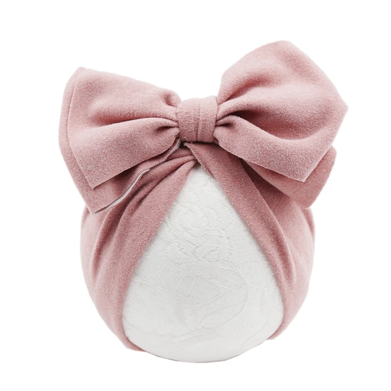 

Baby Hat Girls Bows Turban Hats Infant Photography Props Cotton Kids Beanie Baby Accessories Children Hats