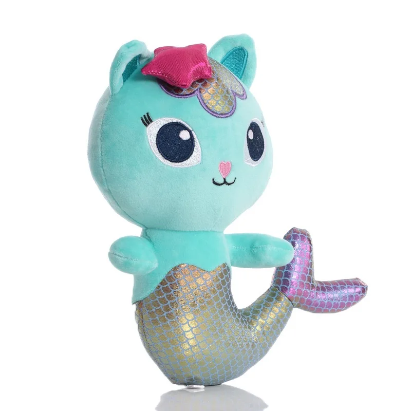 25cm gabby dollhouse lovely plush gaby toy plush house cat doll cartoon stuffed animals mermaid cat plushie dolls kids toys free global shipping