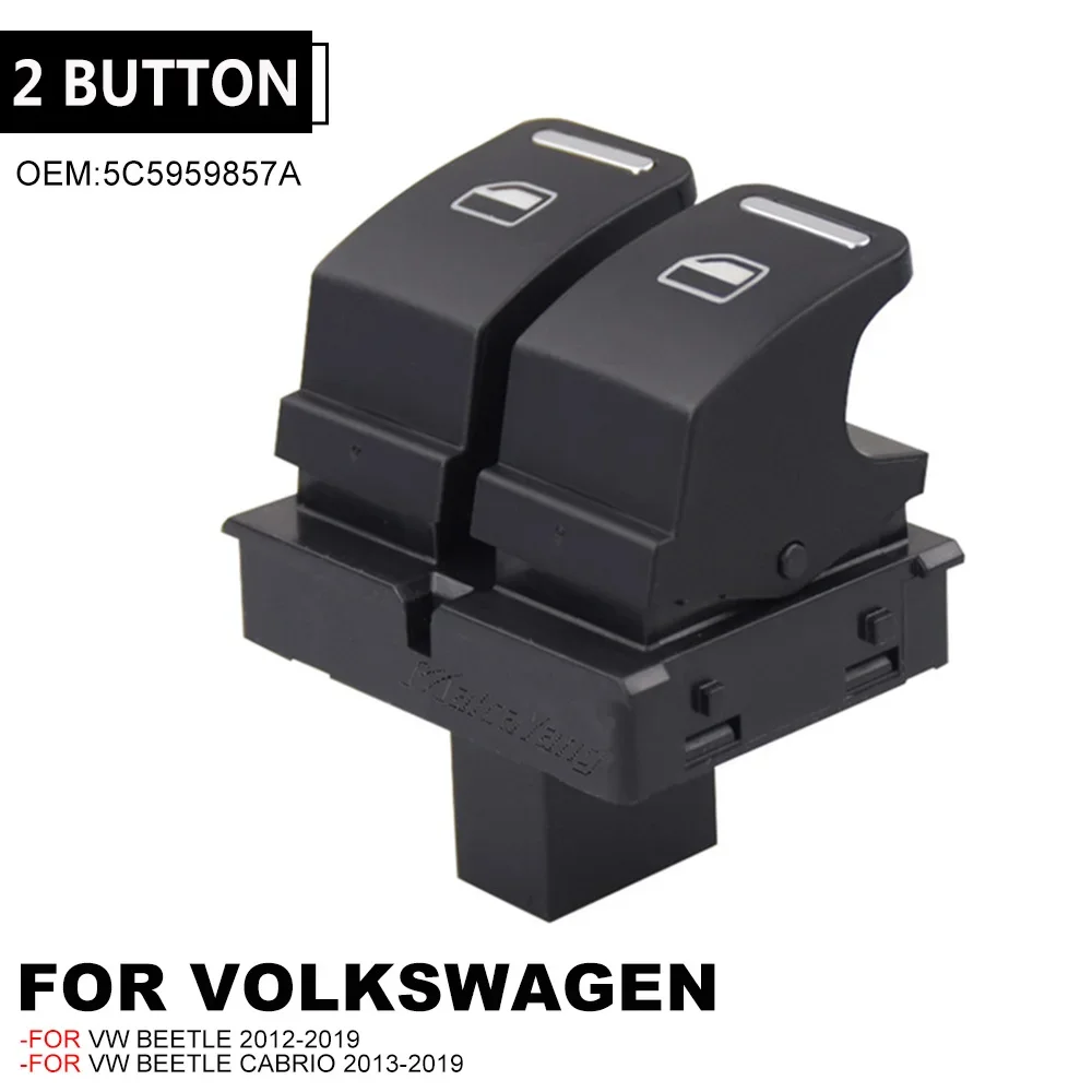 

Главный переключатель стеклоподъемника со стороны водителя для Volkswagen VW Beetle 2012-2019 Cabrio 2013-2019 5C 5959857 A 5C 5959855 A