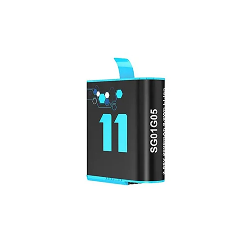 

Battery For GoPro Hero 9 10 11 2000mAh Battery 3 Slot proof Charging Box with TF Card Reader for GoPro Hero 9 10 11