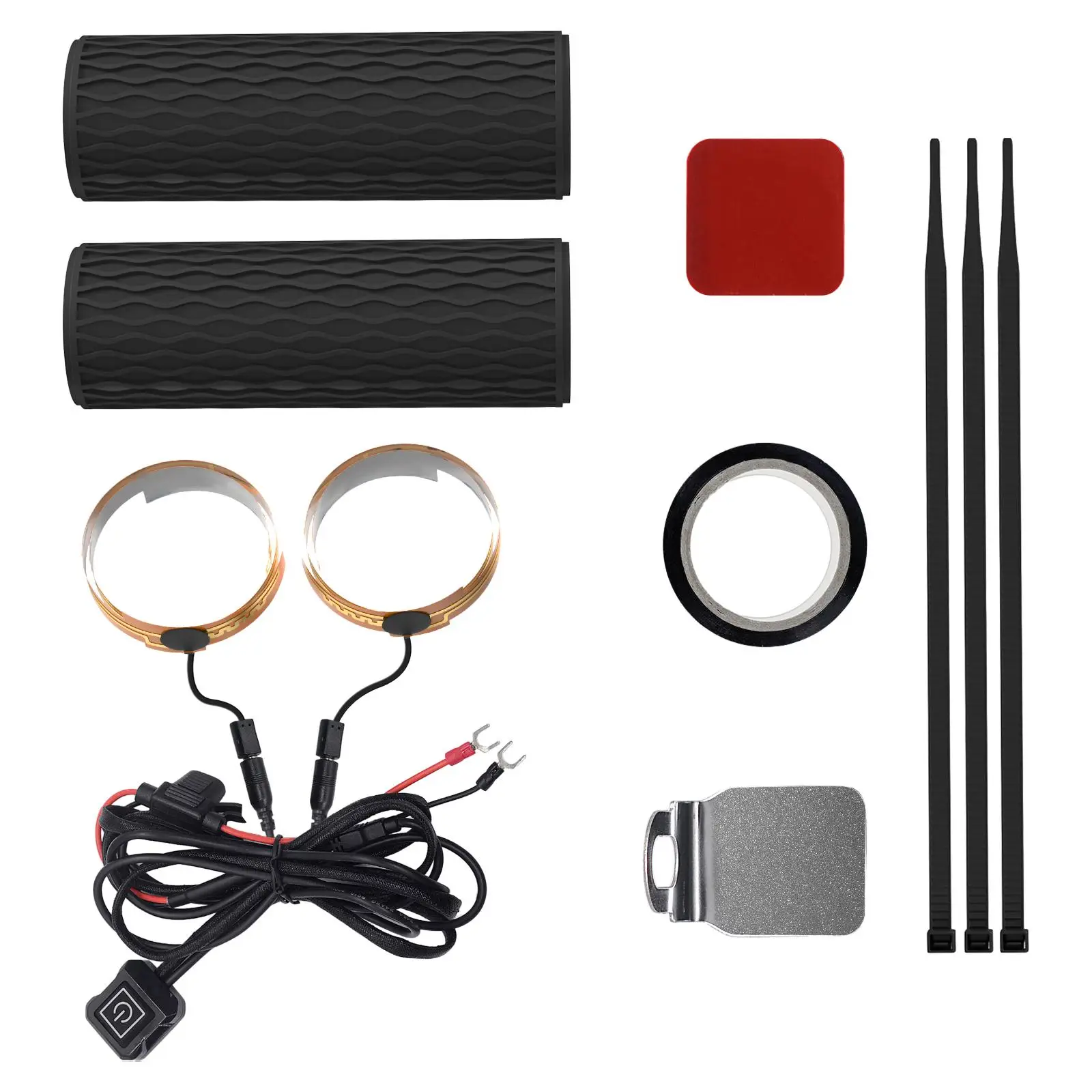 

Набор мягких нагревательных захватов для мотоцикла, 12 В постоянного тока, для аксессуаров, квадроциклов, мотоциклов