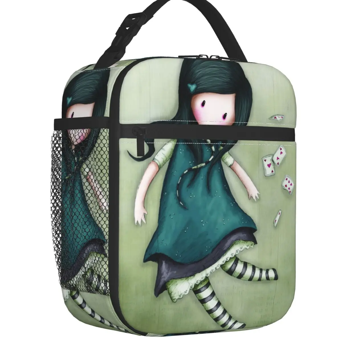 Santoro Gorjuss Insulated Lunch Bag for Women Portable Cartoon Girl Thermal Cooler Bento Box Office Picnic Travel