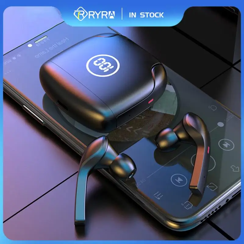 

RYRA Wireless Earphone Bluetooth 5.0 Earbud Touch Control CVC8.0 Noise Reduction 9DStereo Sport Waterproof Hifi Headset With Mic