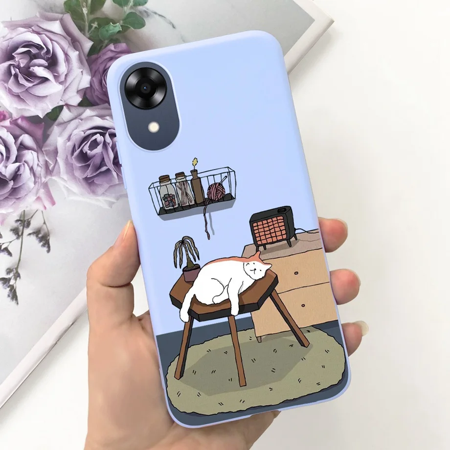 Цветочный Рисунок дизайнерская задняя крышка для Oppo A17K A17 4G чехол CPH2477 CPH2471