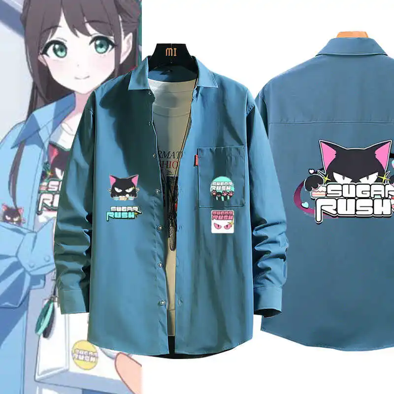 Мужская и женская рубашка Kyouyama Kazusa с длинным рукавом костюм для косплея из аниме