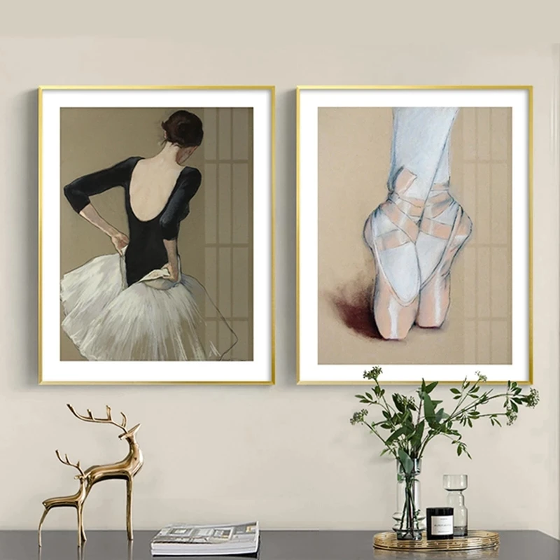 Винтажный постер для балета и девушки в европейском стиле художественные принты