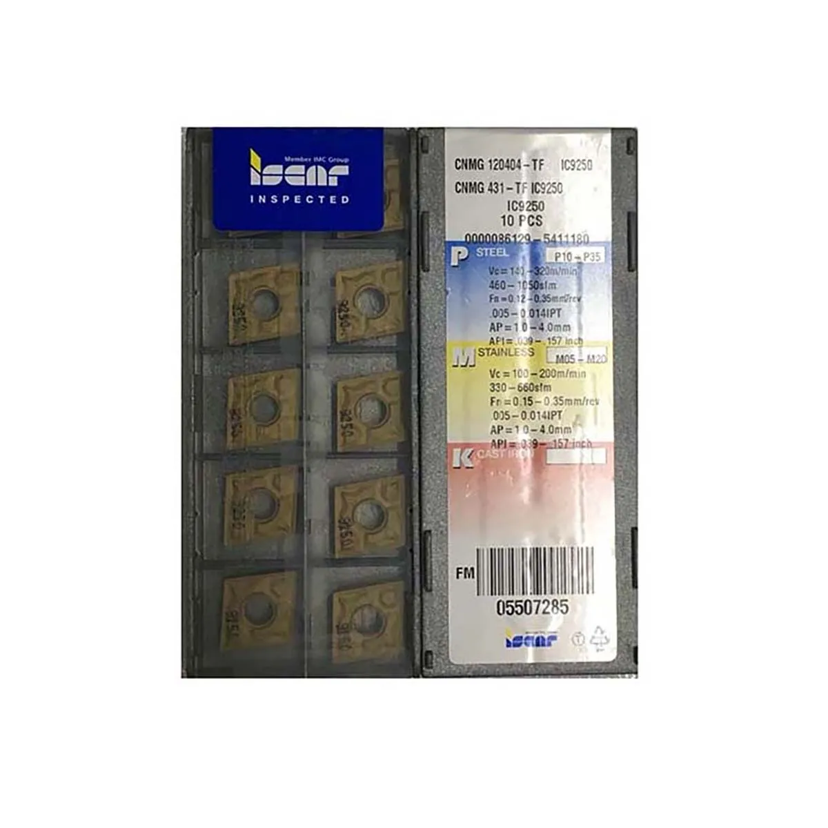 ISCAR 100% оригинал CNMG CNMG12 CNMG120408 CNMG120404 TF IC907 средняя карбидная поворотная пластина