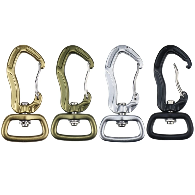 

918E 360° Rotatable Carabiners Hook Hammock Swivel Clip Hook Hiking Camping Tent Hook Pet Safety Buckle