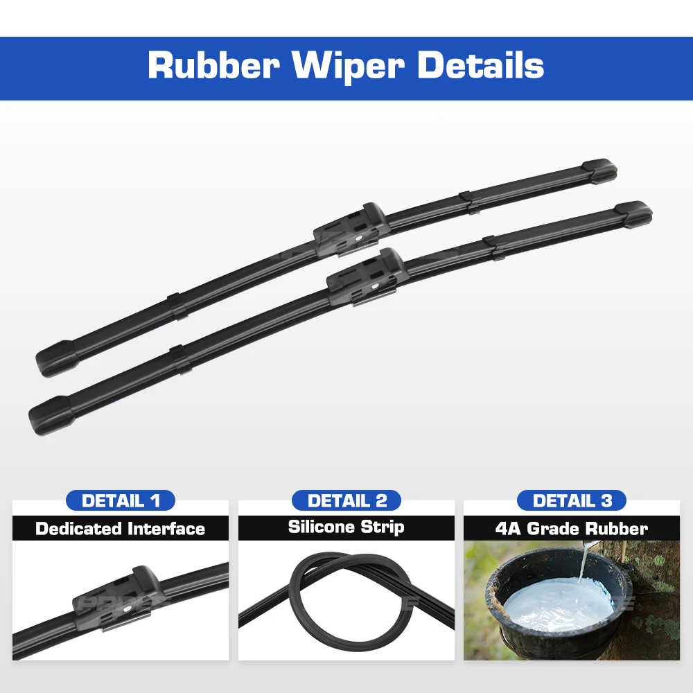 

APPDEE для Zotye T600 2013-2020 силиконовые и резиновые щетки переднего стеклоочистителя, щетки для лобового стекла, оконные щетки