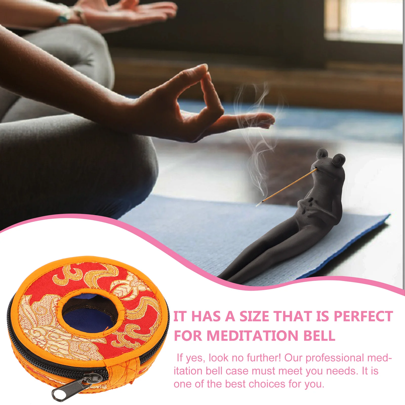 Набор колец-колокольчиков сумка для хранения религиозных тарелок полиэстеровый