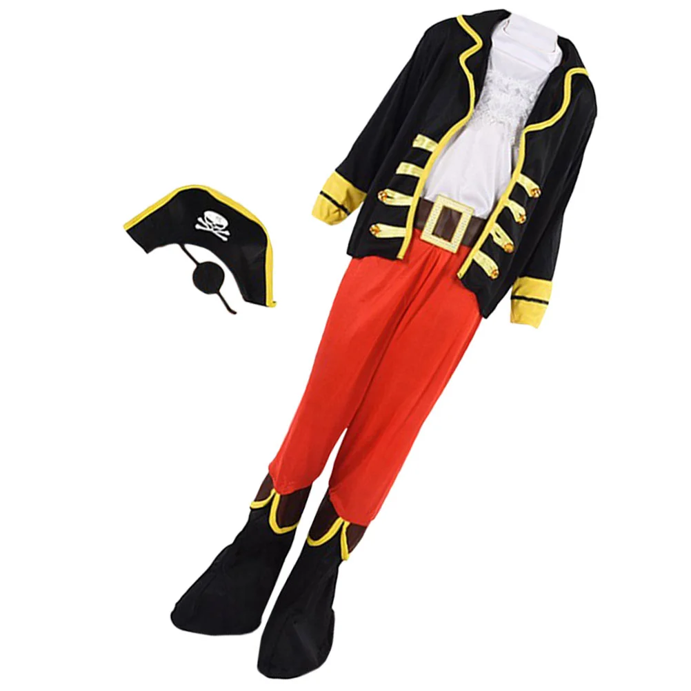 

Pirate Party Costume Dress Up Halloween Kids Captain Kid S Outfit Boys Prop Favors Accessories Cap Hat Play Role Set Themed
