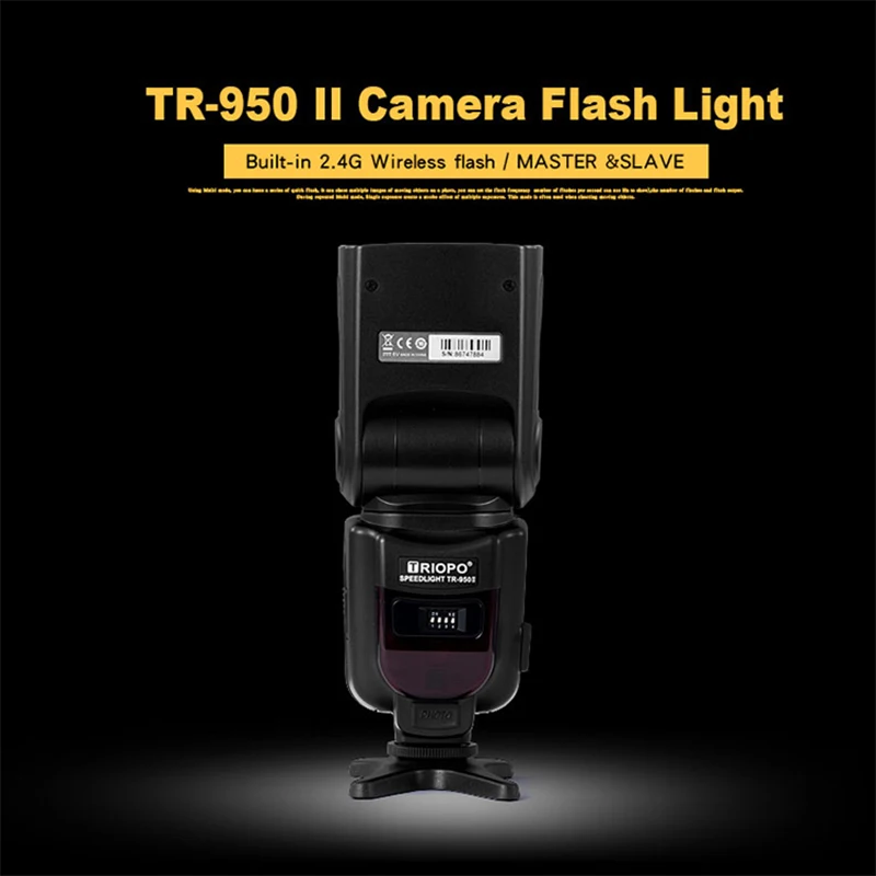 Triopo фотовспышка Speedlite и G4 2,4G Беспроводная передача для камеры Nikon Canon 650D 550D 450D 1100D 60D 7D 5D (art.: 3920bfe26cedd) - 3920bfe26cedd