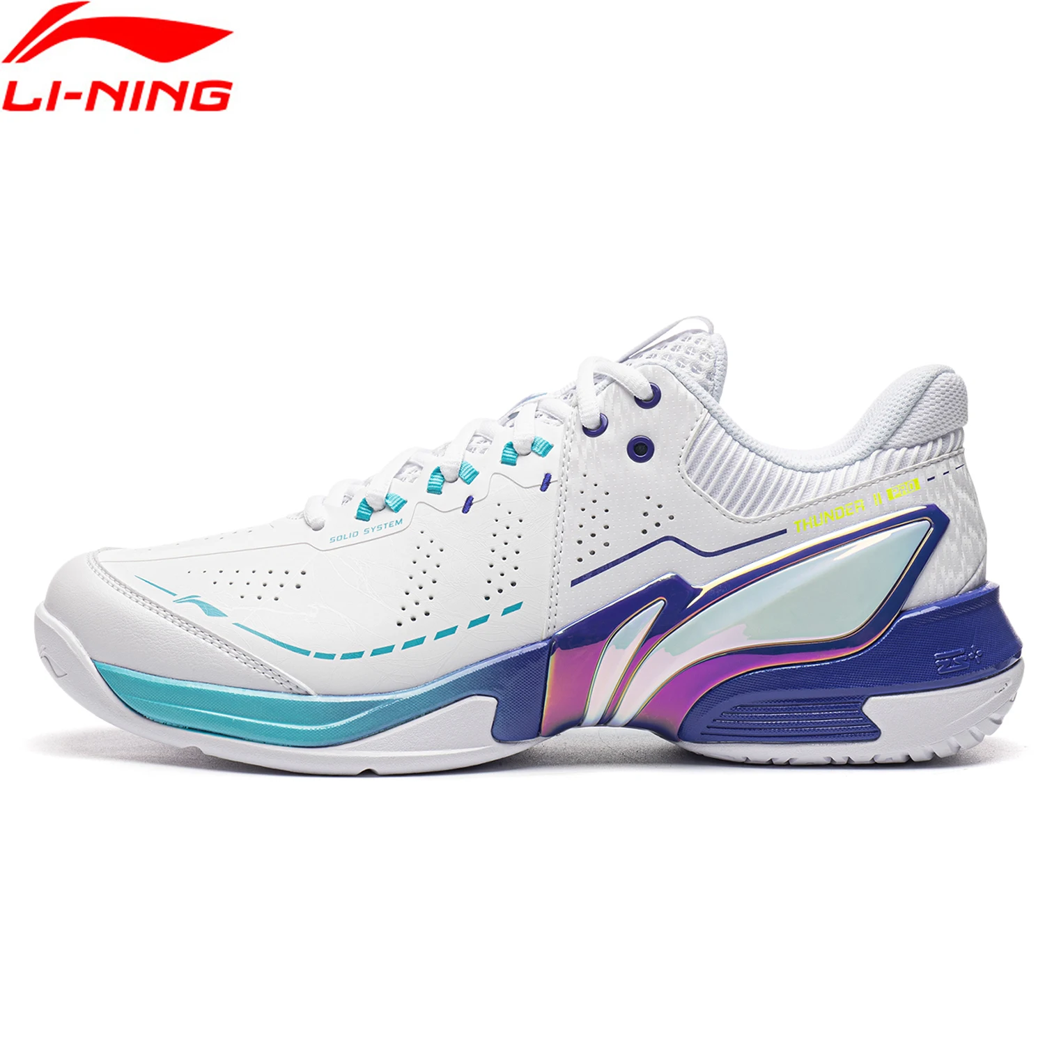 Фото Бадминтонные кроссовки Li-Ning Unisex THUNDER II PRO с карбоновой пластиной, амортизацией и стабильностью, профессиональные кроссовки LiNing AYAW001 №1