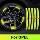 Водонепроницаемые Автомобильные ступицы, светоотражающие полосы, Популярная Наклейка на обод для Opel Astra J Mokka Ampera модели Insignia, Meriva Agila Arena Campo