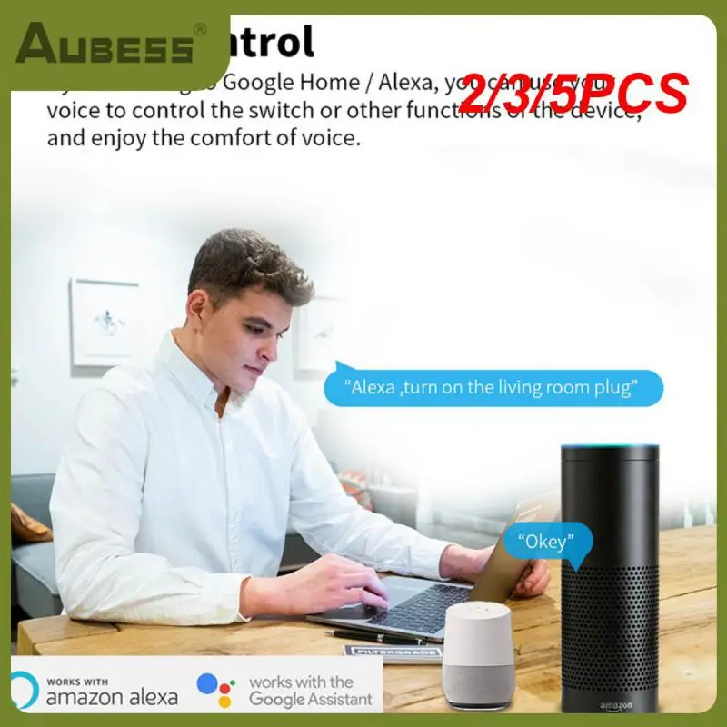 

2/3/5PCS 20a Eu Zigbee Smart Plug Timing Function Via Alexa Google Home Yandex Smart Socket Voice Control With Power Monitoring