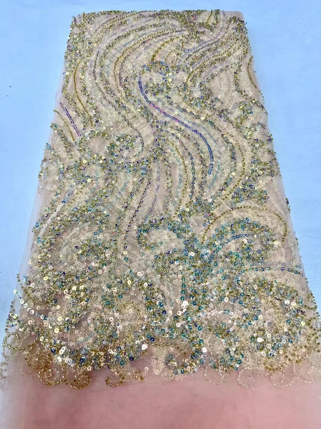 2024 новейшая африканская кружевная ткань с бисером роскошная вышивка французская