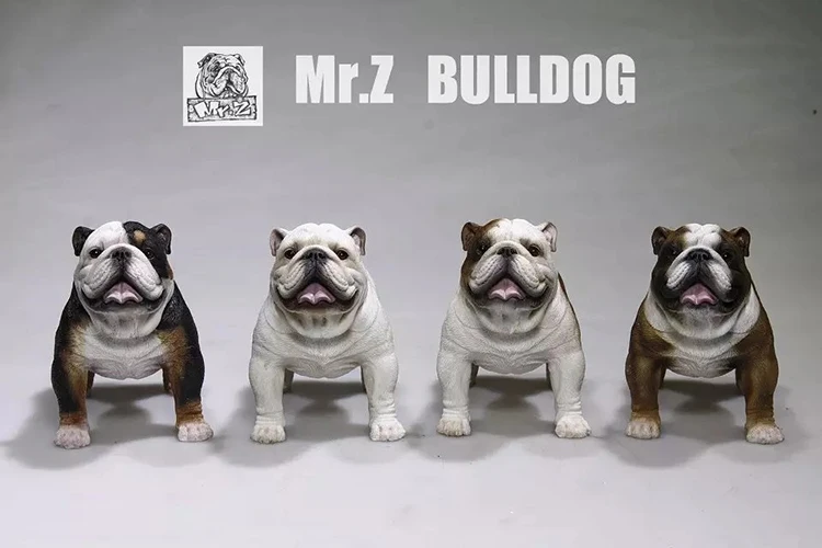 Mr.Z 1/6 Scale French Bulldog Simulation Animal Pet Dog Animal Model Toy For 12