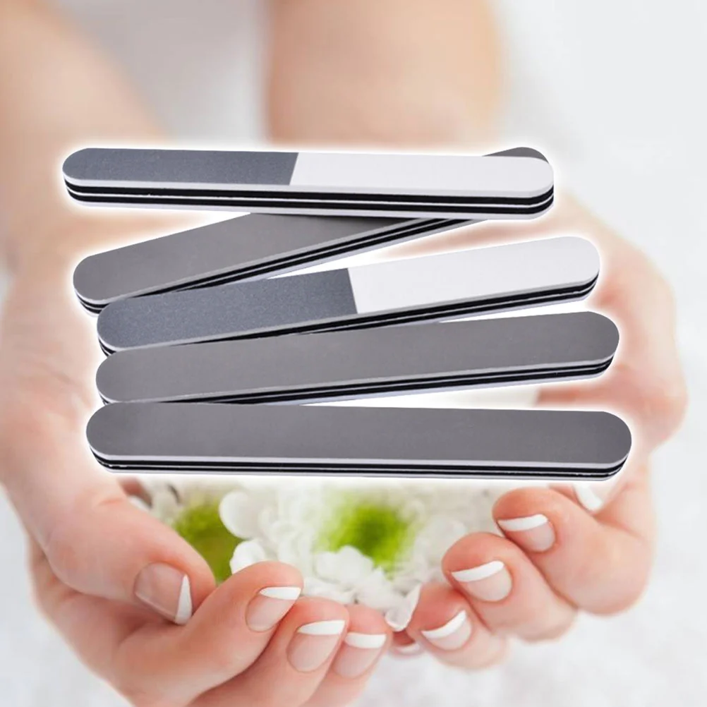 

5 Pcs Double Sided Nail File Files Natural Nails Manicure Emery Board Buffer Double-sided Buffers Sanding Professional