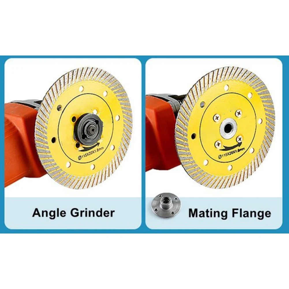 

1PC 115mm Turbo Diamond Circular Saw Blade Cutting Disc For Granite Marble Tiles Porcelain Wet Dry Cutting Discs