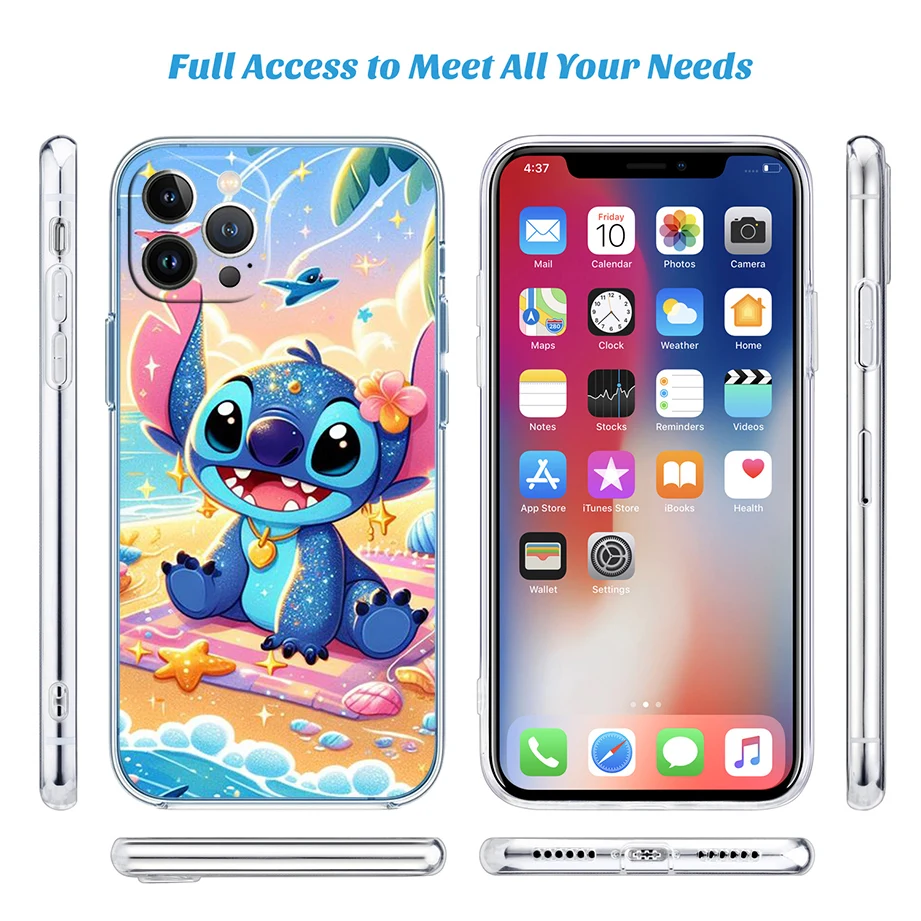 Чехол Disney Lilo Stitch для Moto Edge 50 Ultra Fusion G Play Stylus E22S G14 G85 G84 G62 E32 E22I G7 G6 E7 E6 Plus Power