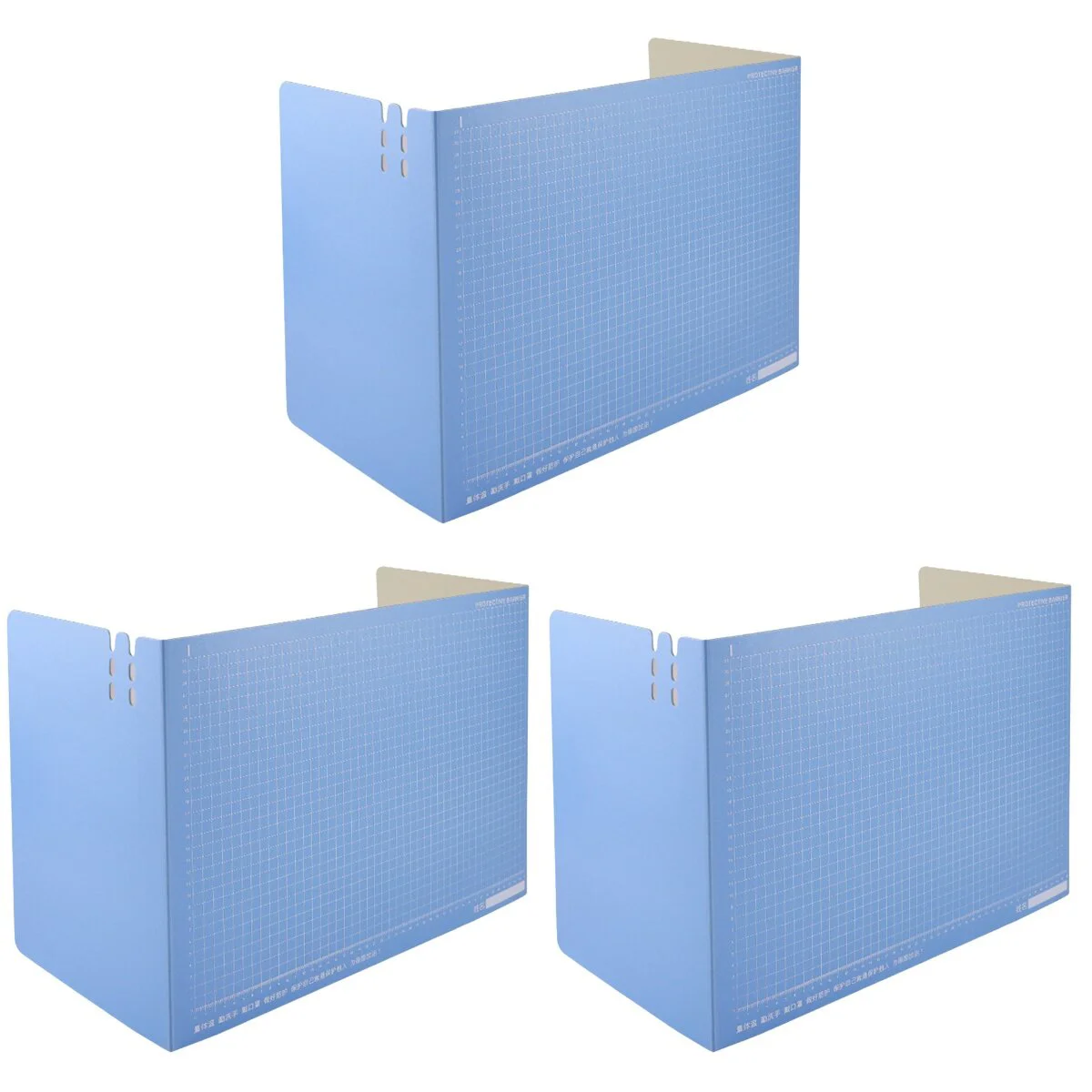 

3pcs Desktop Partition Test Baffle Dividing Board Practical Desktop Partition Board for School Office Use (Random Color, L Size)