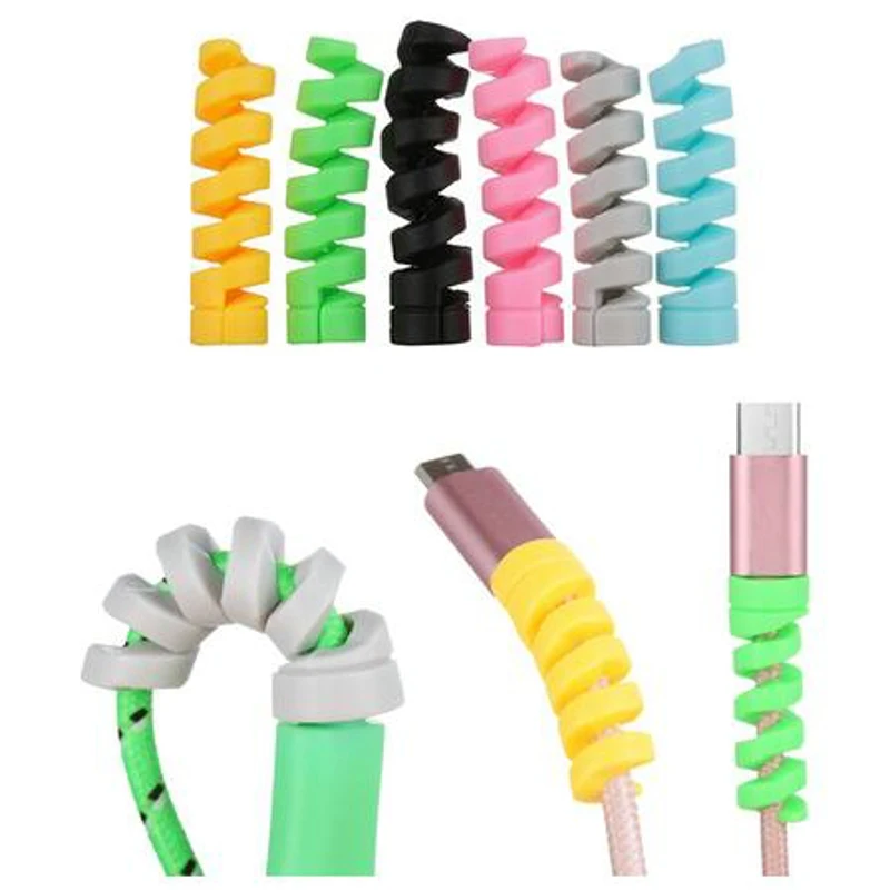 

1pcs Protector Saver Cover Compatible Apple Iphone 13 pro 14 USB Charger Cable Cord Random Color Data Cable Protector