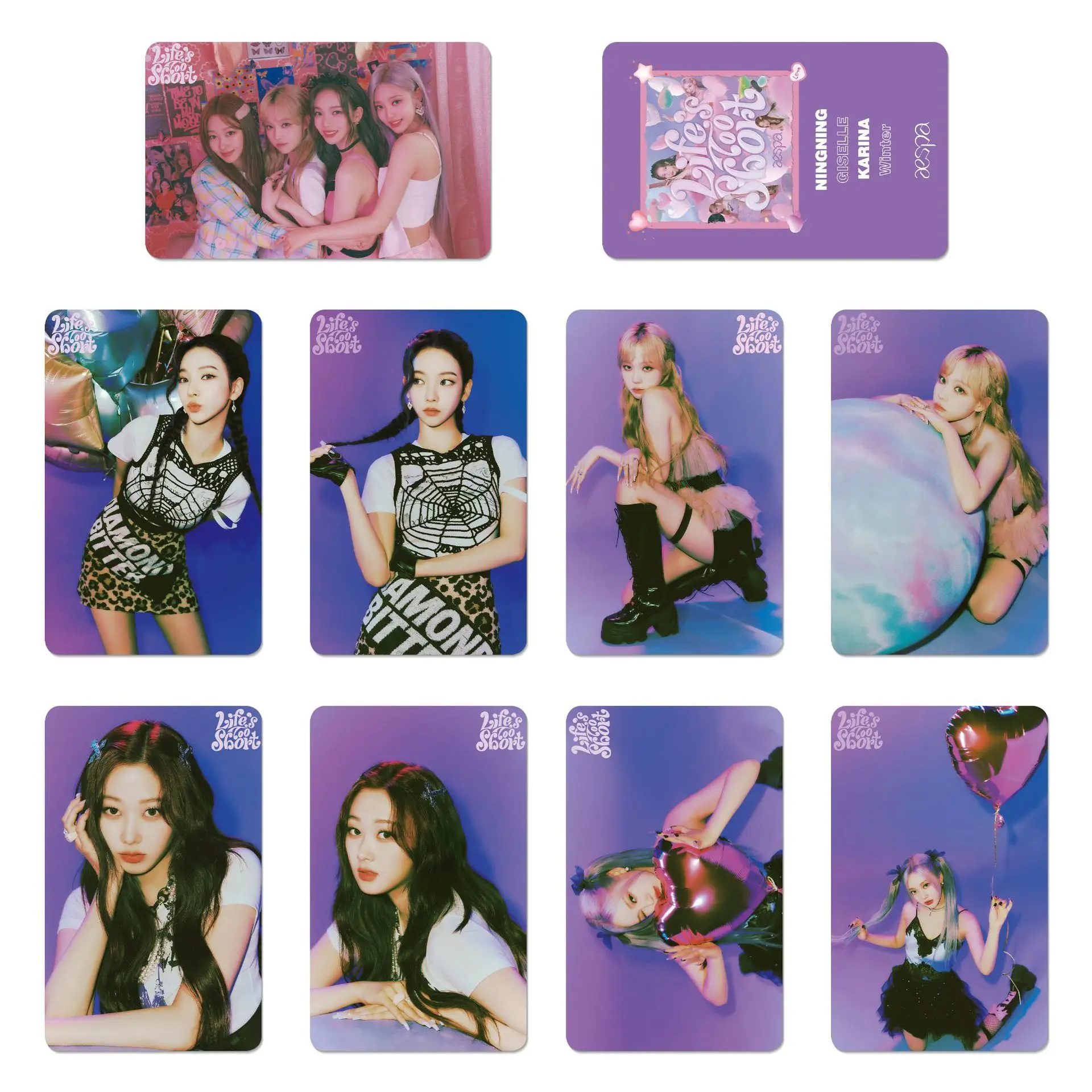 Kpop Aespa Life's Too Short Polaroid Lomo Crads коллекция фотокниг веера постер открытка фотографии