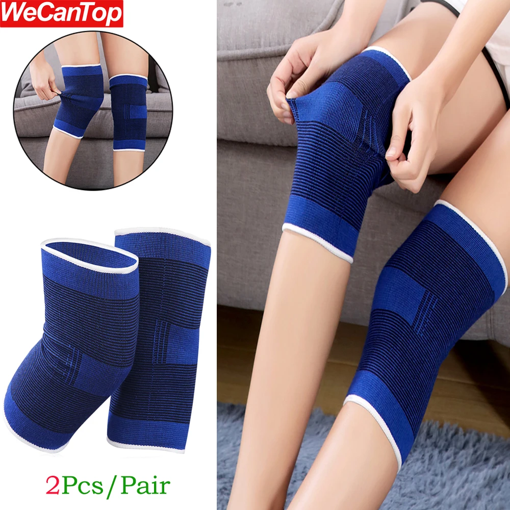 

1Pair Soft Knitted Kids/Youth Knee Brace - Outdoor Sports Blue Knee Pads Breathable Knee Support for Arthritis Relief,Joint Pain