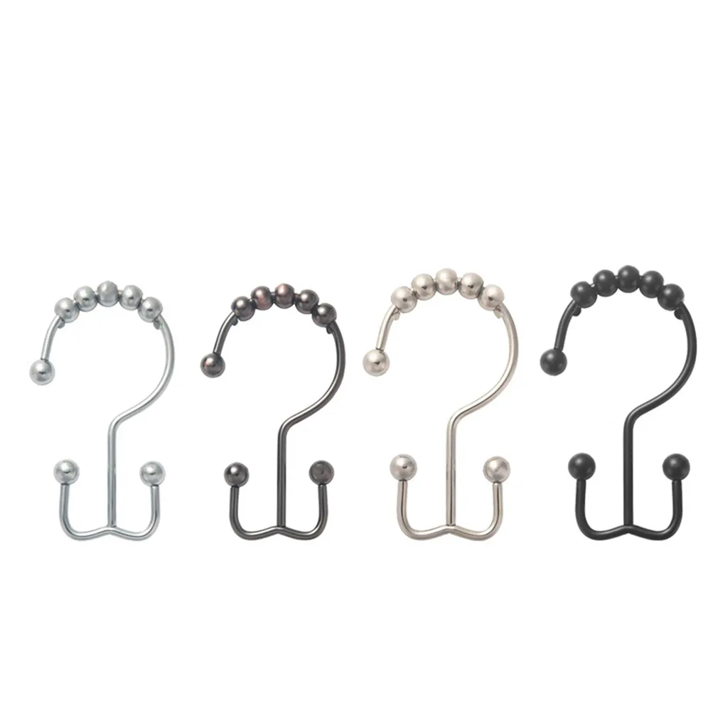 

12 шт., занавески-Крючки из нержавеющей стали