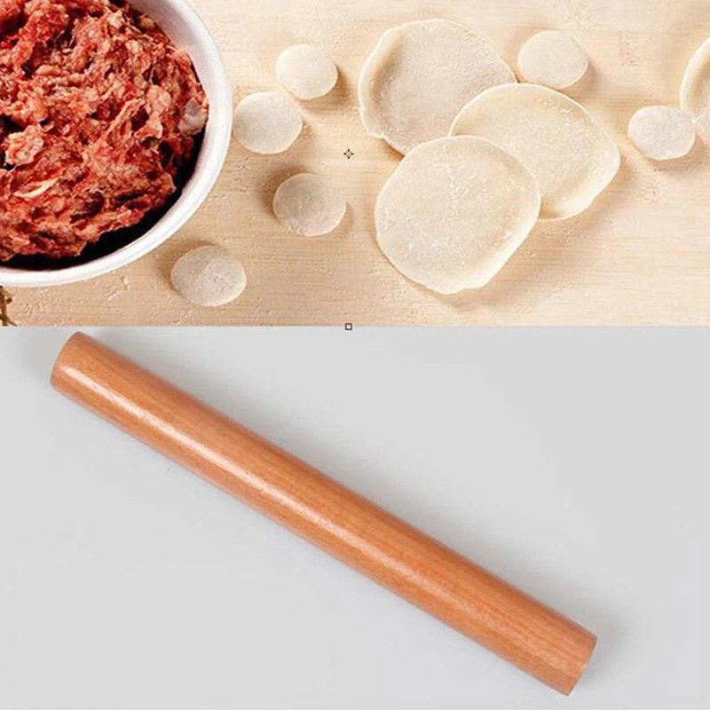 

16/25/30cm Non-Stick Cake Fondant Pastry Wooden Rolling Pin Embossed Rolling Pin For Kitchen Cake Roller Crafts Baking