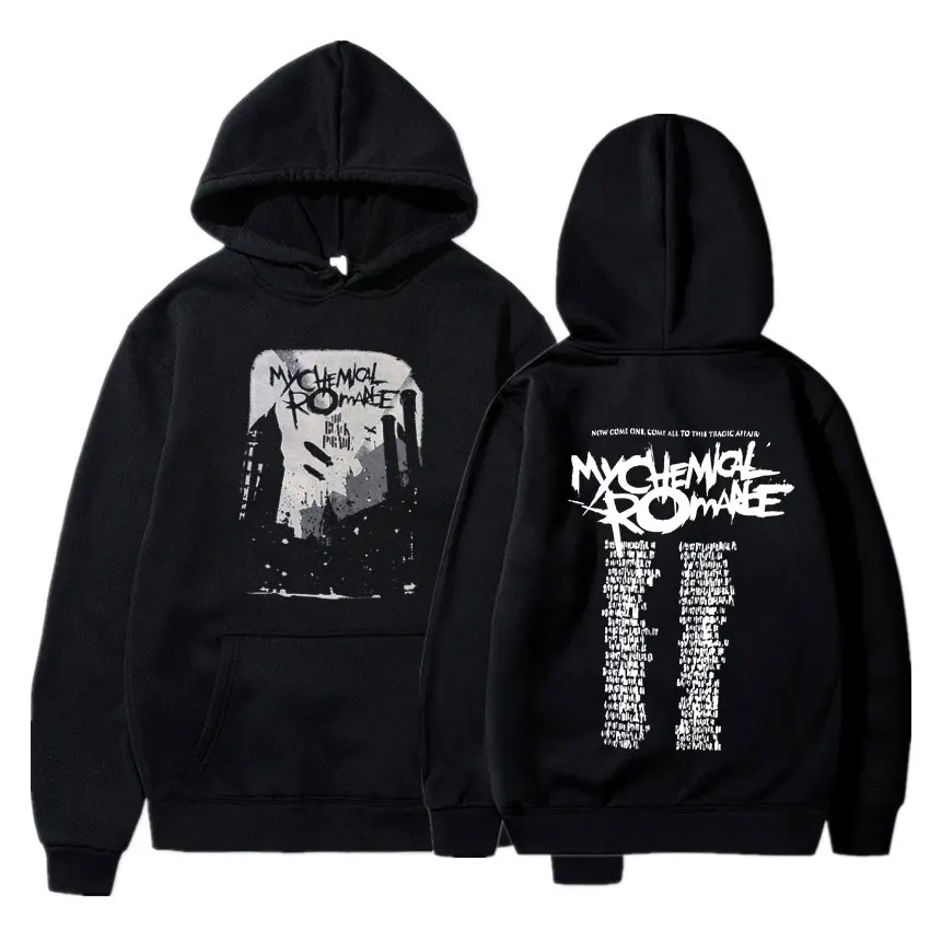 

My Chemical Romance Hoodies Men/Women Harajuku Black Hoodie Parade Punk Emo Rock Sweatshirt Fall Winter Oversized Men's Clothing