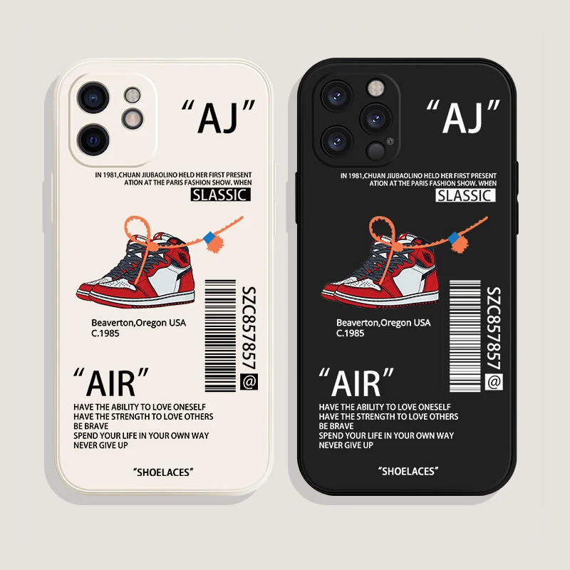

Hot Off Sports shoes brand clear phone case for iphone 12 13 mini 11 14 X XS Max XR 7 8 Plus SNEAKERS white label soft TPU Cover