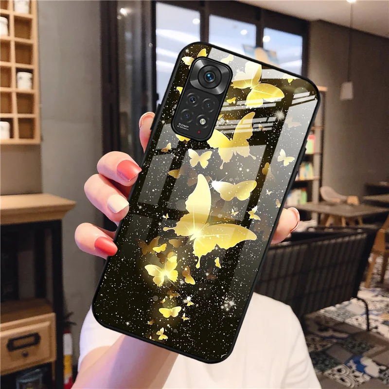 Чехол для Xiaomi Redmi Note 12 Pro чехол 11 Lite 5G NE 10T 11T 11S 9 8 Poco X5 чехлы из закаленного стекла