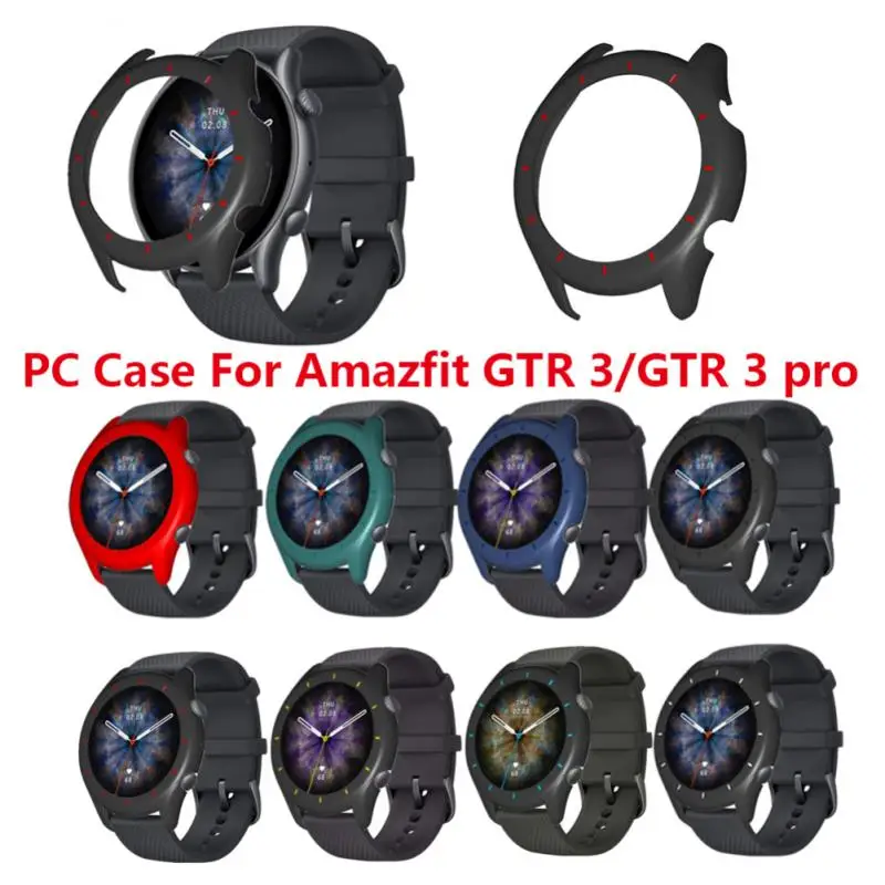 

Защита от падения из поликарбоната, силиконовый бампер для Amazfit Gtr 3 Чехол, защитный чехол высокого качества, пыленепроницаемый, двухцветный