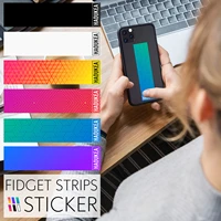 decompression color bar stickers to vent pressure relief solid color stickers to relieve stress and anxiety gradient stickers