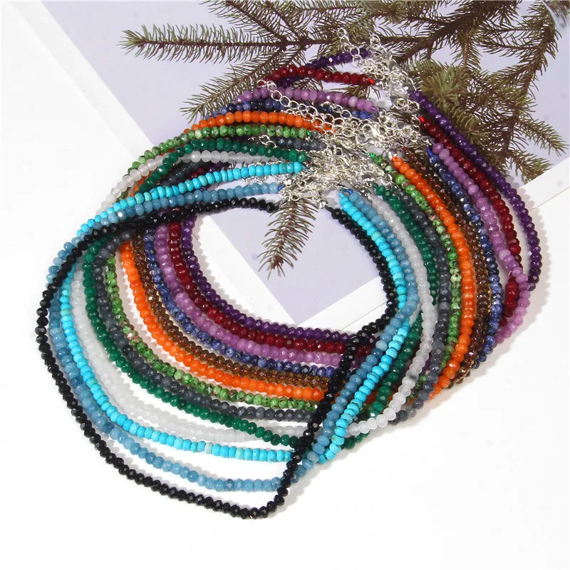 Новый модный бисерный чокер для женщин, бохо крошечное ожерелье из камней, ручная работа, украшение для шеи для отпуска или вечеринки, подарок, аксессуар для шеи.