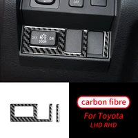 for toyota tundra 14 18 real carbon fiber headlight switch panel interior trim car interior accessories car interior supplies