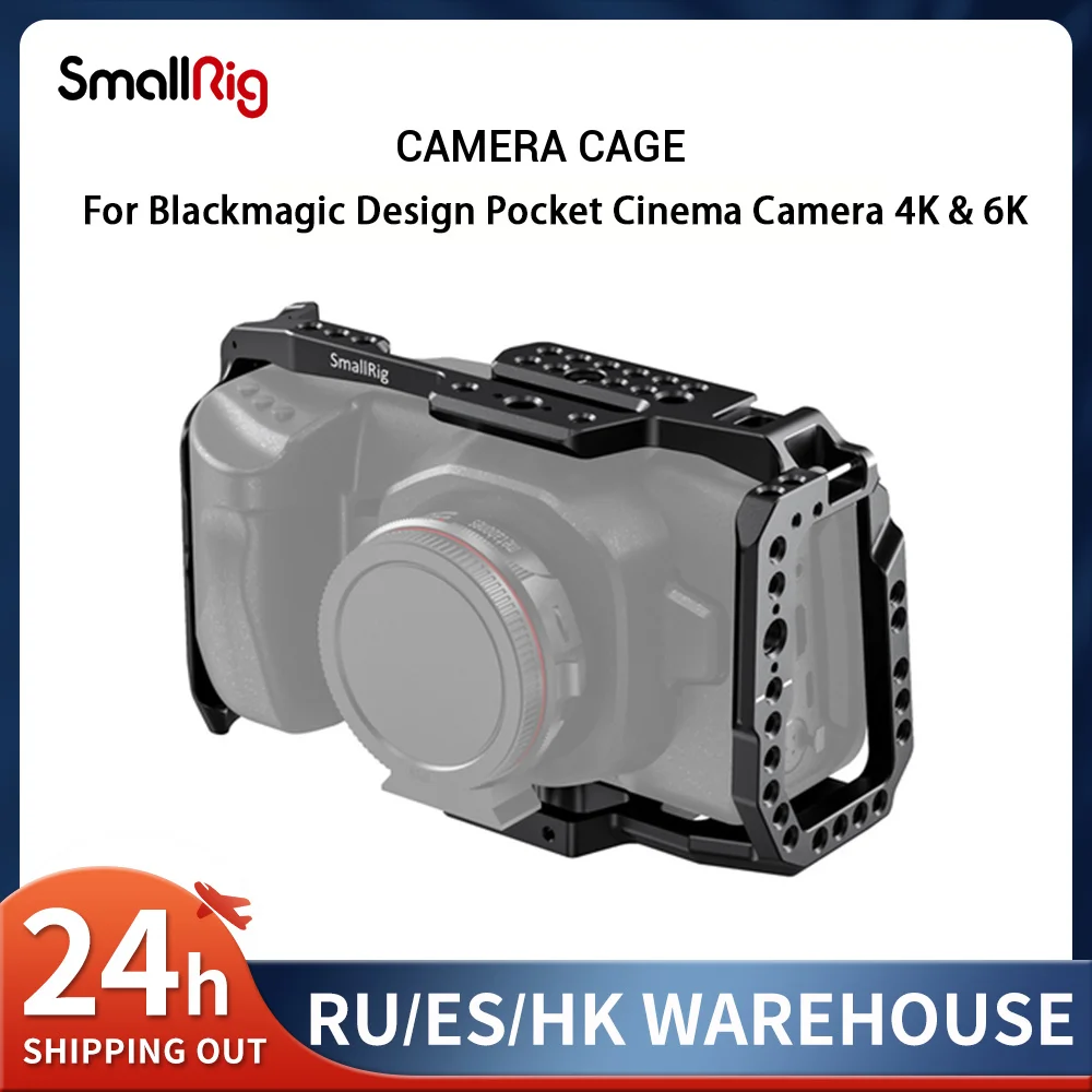 

Клетка SmallRig bmpcc 4k для DSLR-камеры Blackmagic Pocket 4k / 6K камера для Blackmagic Pocket Cinema Camera 4K / 6K BMPCC 4K 2203B