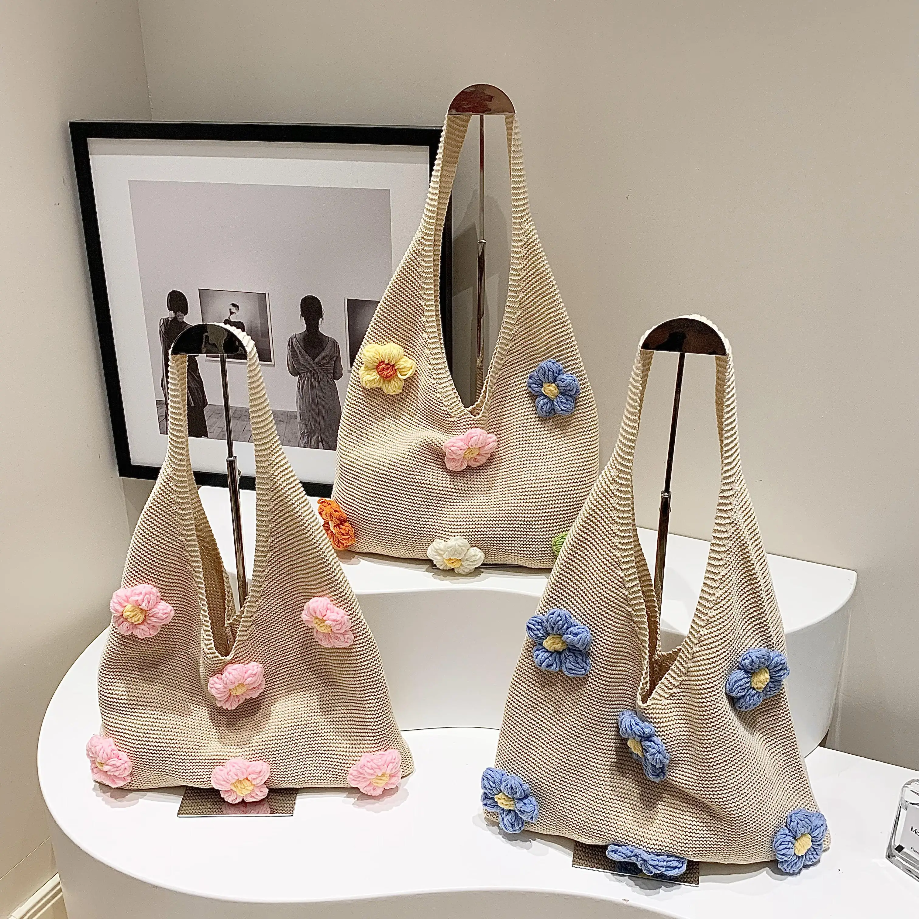 Винтажная плетеная женская сумка через плечо