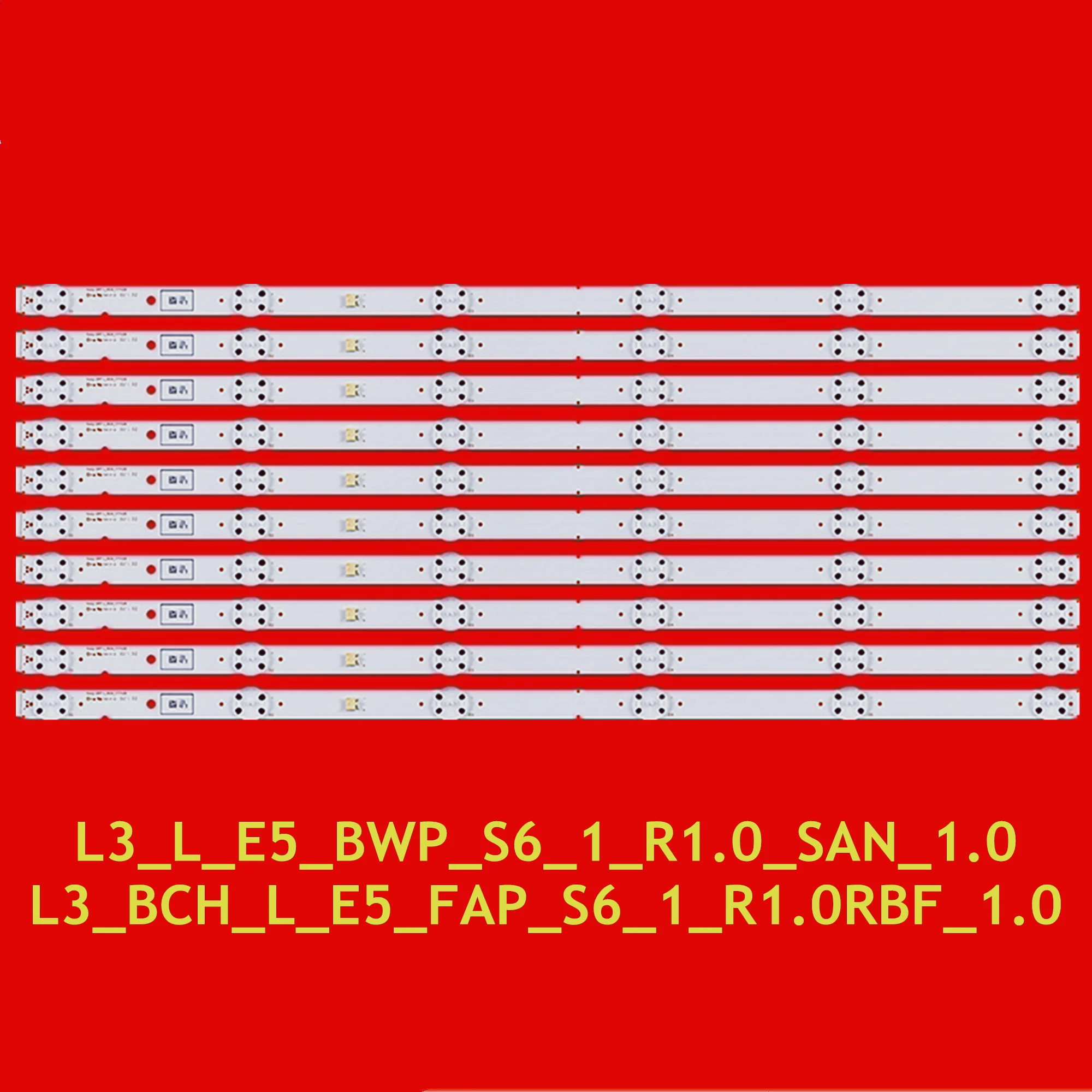 10 шт. светодиодная подсветка для KD-55X7000 KD-55XF7596 KD-55X7500F KD-55X750F KD-55X750H XBR-55X800G L3_BCH_L_E5_FAP_S6_1_R1.0RBF_1.0 (art.: 3920ccba4bef0) - 3920ccba4bef0