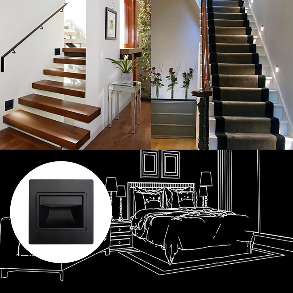 

Stair Case Light Wall Household Step Lamp Decoration Stairway Pathway Living Room Walking Embedded Lighting Supply