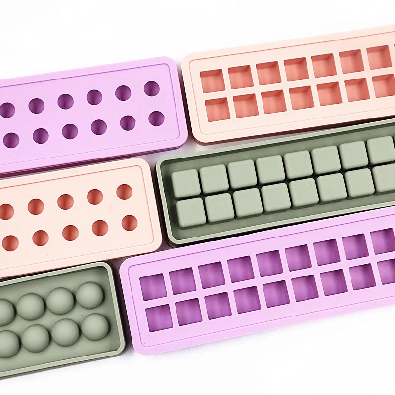 

20 round pressing ice lattice silicone mold household ice maker