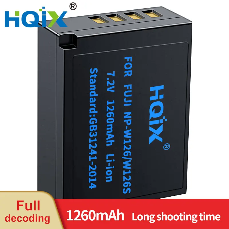 

HQIX for Fujifilm XE3 XE1 X100F XA2 XT1 XT20 XT3 XE2S XE2 XA1 XM1 XA10 XA3 XT10 XT100 XA7 XA5 Camera NP-W126S Charger Battery