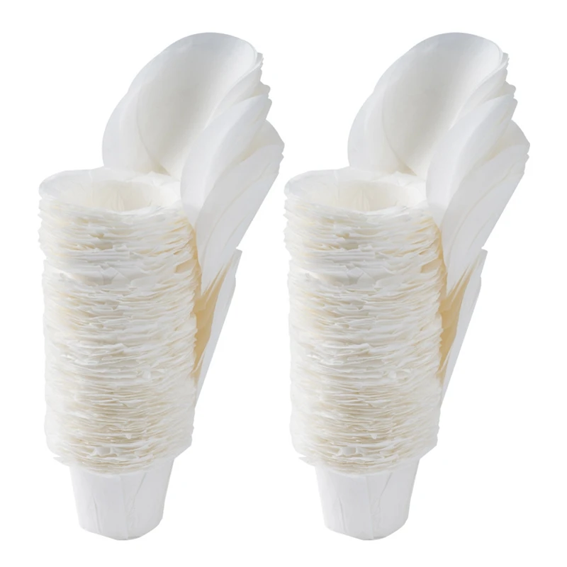 

150PCS Coffee Filter Paper Cup Food Grade Filter Paper Holder Coffee Machine Paper Filter Capsule K Cup With Cover