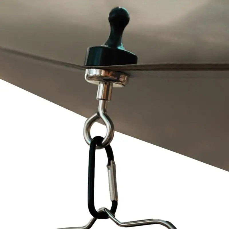 

Magnetic Hooks For Canopy Multi-Purpose Tent Hanging Tool Load Bearing Canopy Carabiner Camping Garage Refrigerator Accessossory
