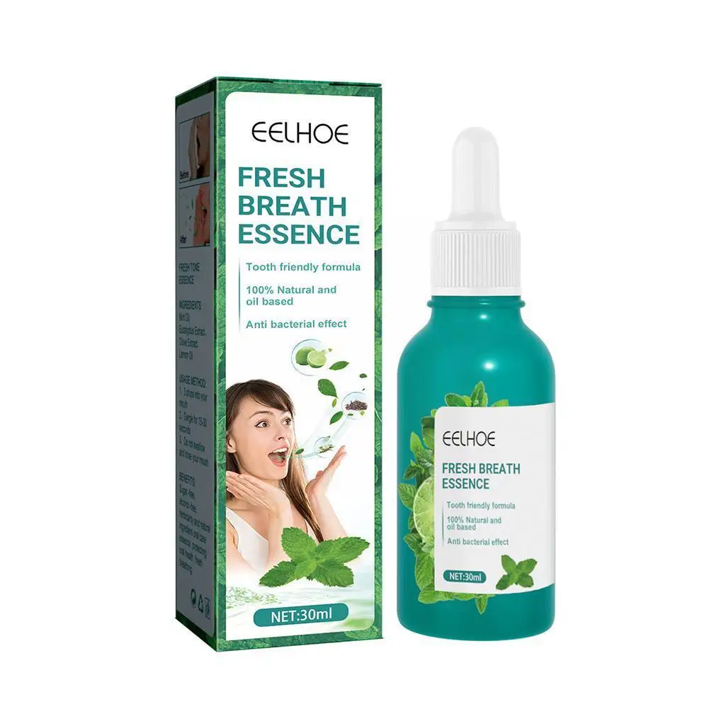 

30mL Mint Mouth Freshener Mint Oil-Based Breath Essence Cool Mouth Essence Care Spray Mint L3A8